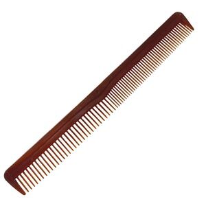 Vintage Ace 7"‎ Hair Comb Hard plastic brown barber Comb Unbreakable